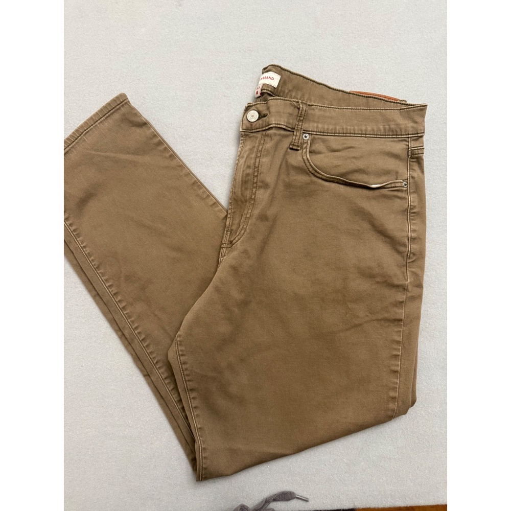 Lucky Brand 410 Athletic Fit Brown Stretch Pants Mens 40x30 RN 80318